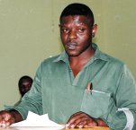 Prisoner participating in the Readucate course, Pietersburg Prison